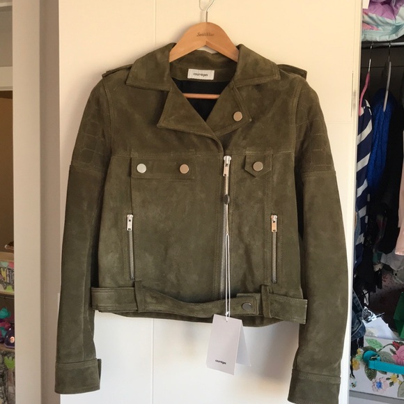 Size 38 Courreges lamb skin Suede Jacket - Picture 3 of 6